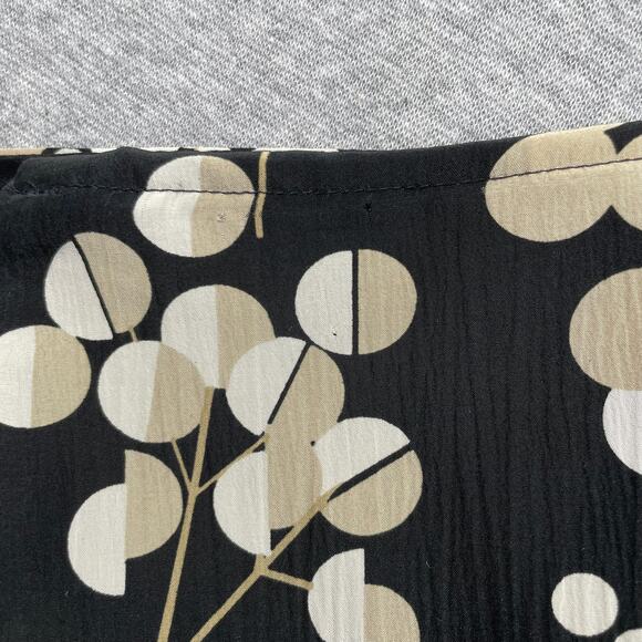 Y2K VTG Mossimo Skirt Womens 8 Dark Floral 100% Silk Whimsigoth Cottagecore Boho - Picture 8 of 12